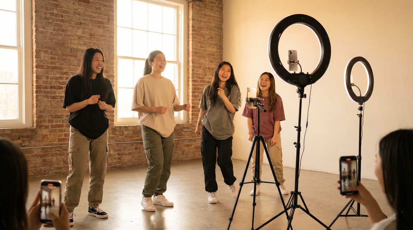 闺蜜舞蹈短视频拍摄